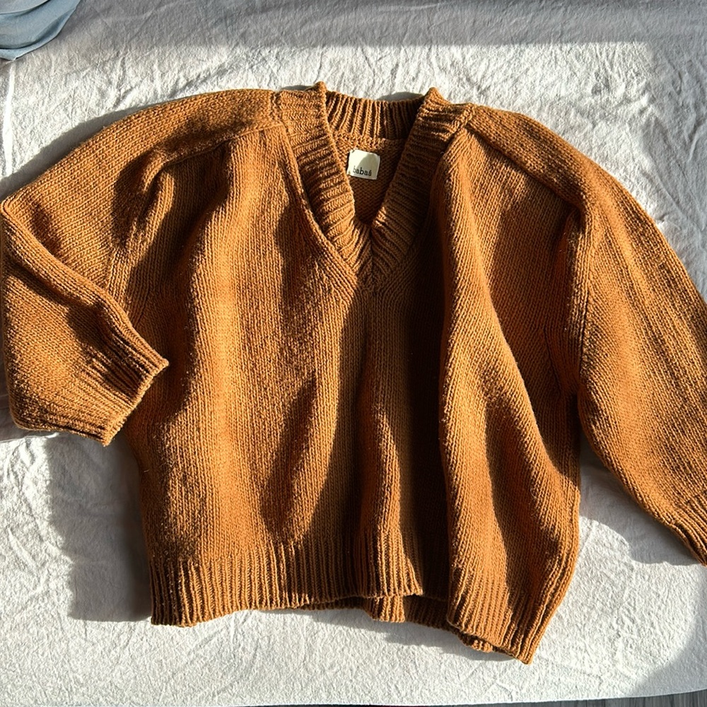 Babaa no 29 wool jumper in ochre